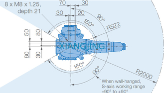 Industrieroboter-Arm YASKAWA MPX2600 für das Malen 15kg Arm-Robotern von der Nutzlasten-2000mm