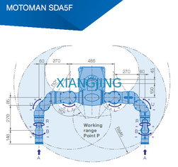 Benutzte industrielle Arm-Roboter des Auswahl-und Platz-Roboter-YASKAWA SDA5F 5kg der Nutzlasten-845mm