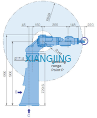 Benutzte industrielle Arm-Roboter des Auswahl-und Platz-Roboter-YASKAWA SDA5F 5kg der Nutzlasten-845mm