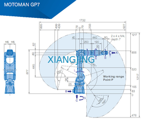 Auswahl YASKAWA GP7 und Arm-Roboter des Platz-Roboterarm-7kg der Nutzlasten-927mm