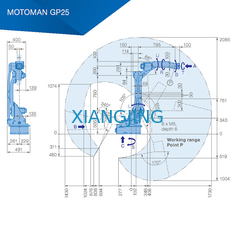 6 Achse YASKAWA GP25 wählen aus und setzen Arm-Industrieroboter der Maschinen-25kg der Nutzlasten-1730mm