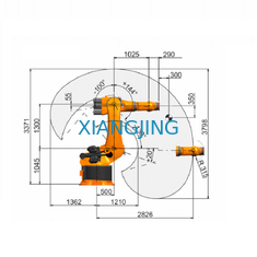 Benutztes KUKA Achse Kr 360 R2830 des Industrieroboter-Arm-6 für Palletizer-Roboter