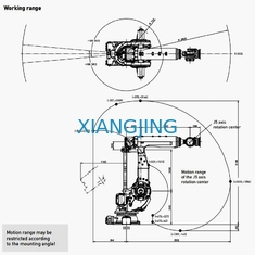 M-900 IB 280 6 Achsen-Roboter-Roboterbehandlung und bohrender Roboter für industrielles Feld