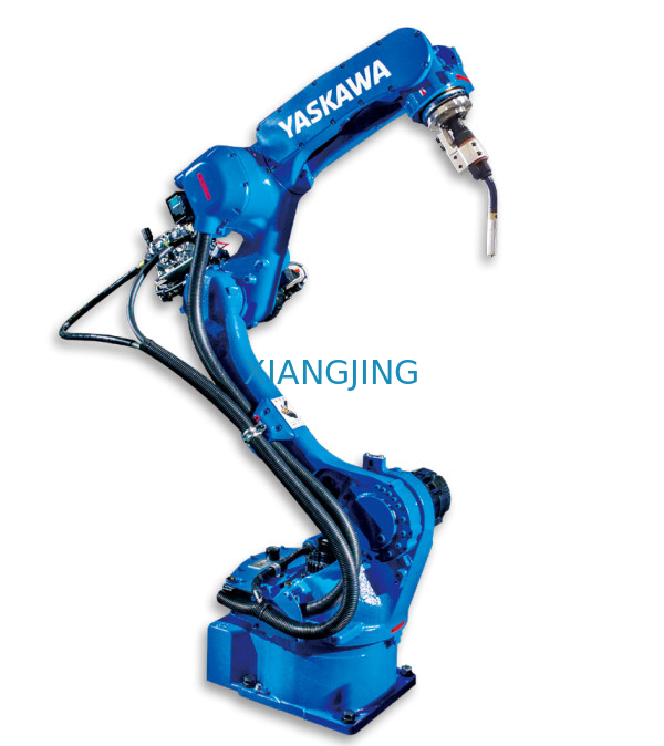 Benutzter industrieller 6 Achsen-Elektroschweißen-Roboter-Arm Yaskawa mit Mig-Brennschneider